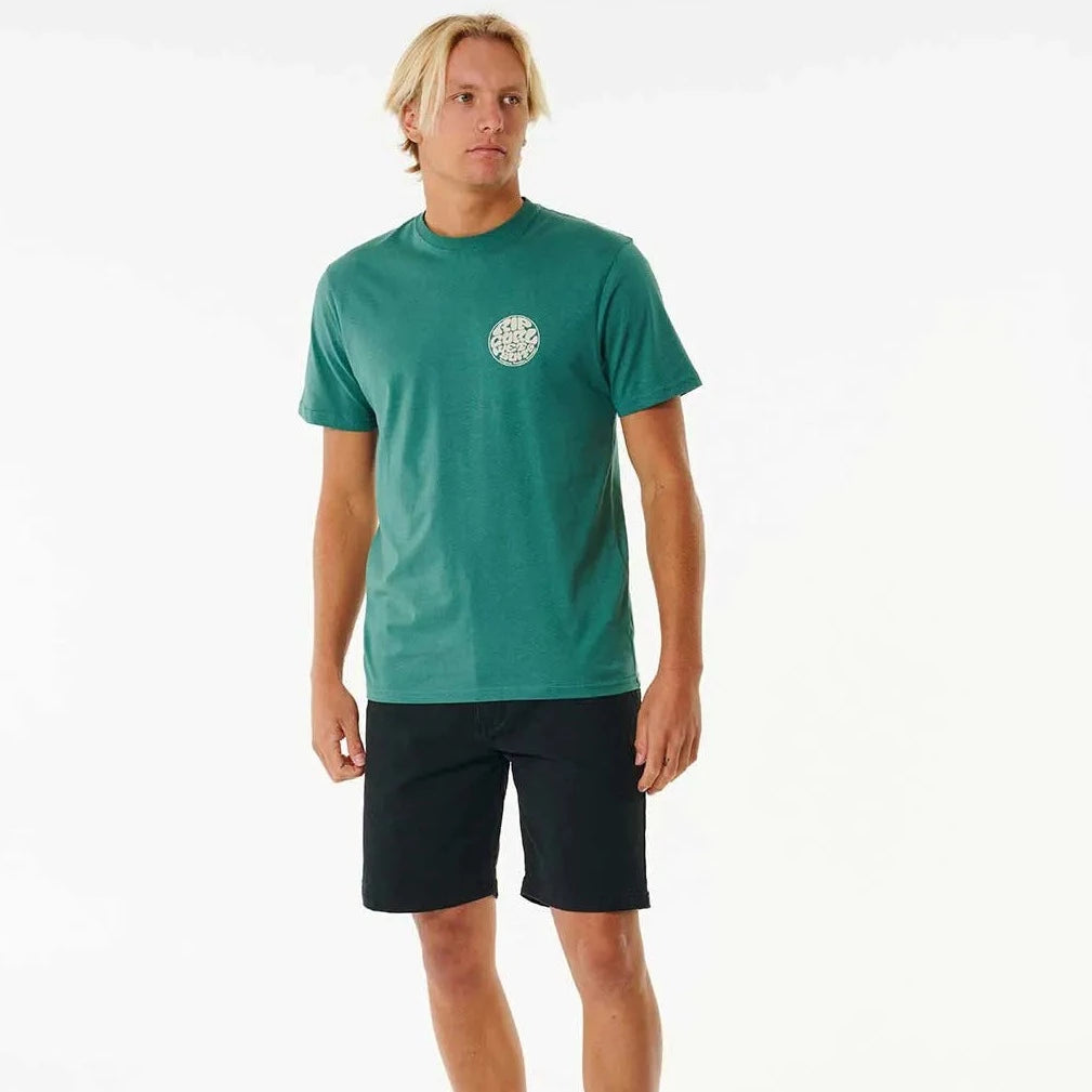 Wetsuit Icon Tee - Washed Green