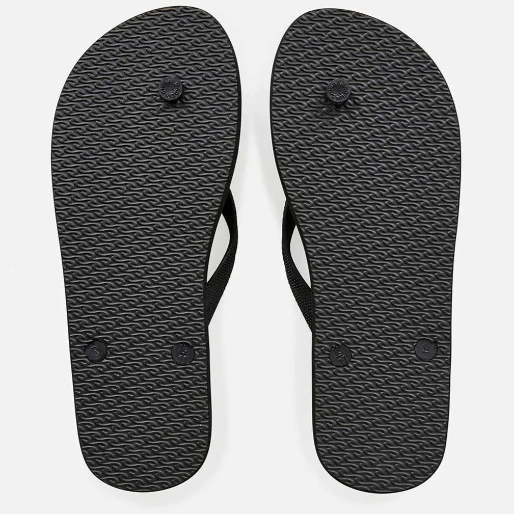 Icons of Surf Bloom Open Toe Sandals - Black/White