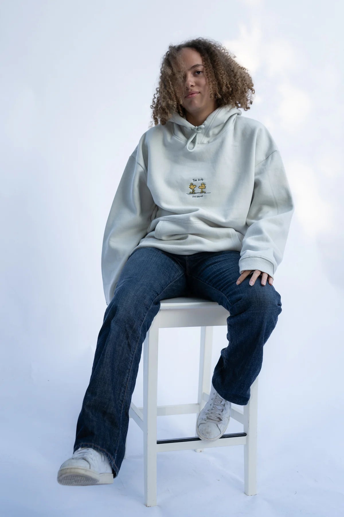 TWO BIRDS HOOD - STONE (HEAVYWEIGHT HEMP)