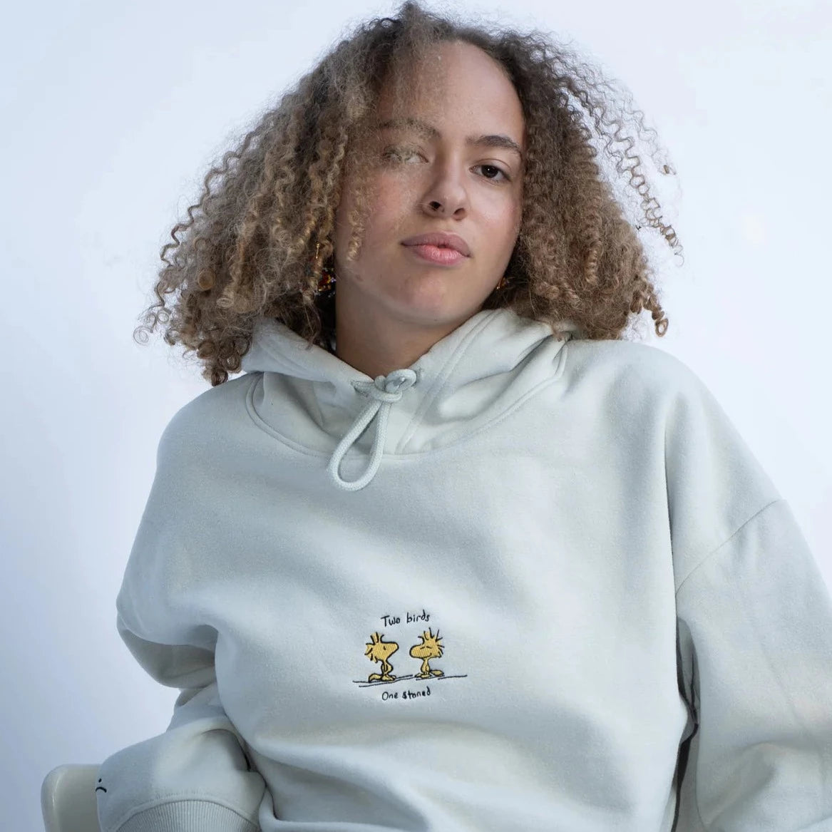 TWO BIRDS HOOD - STONE (HEAVYWEIGHT HEMP)