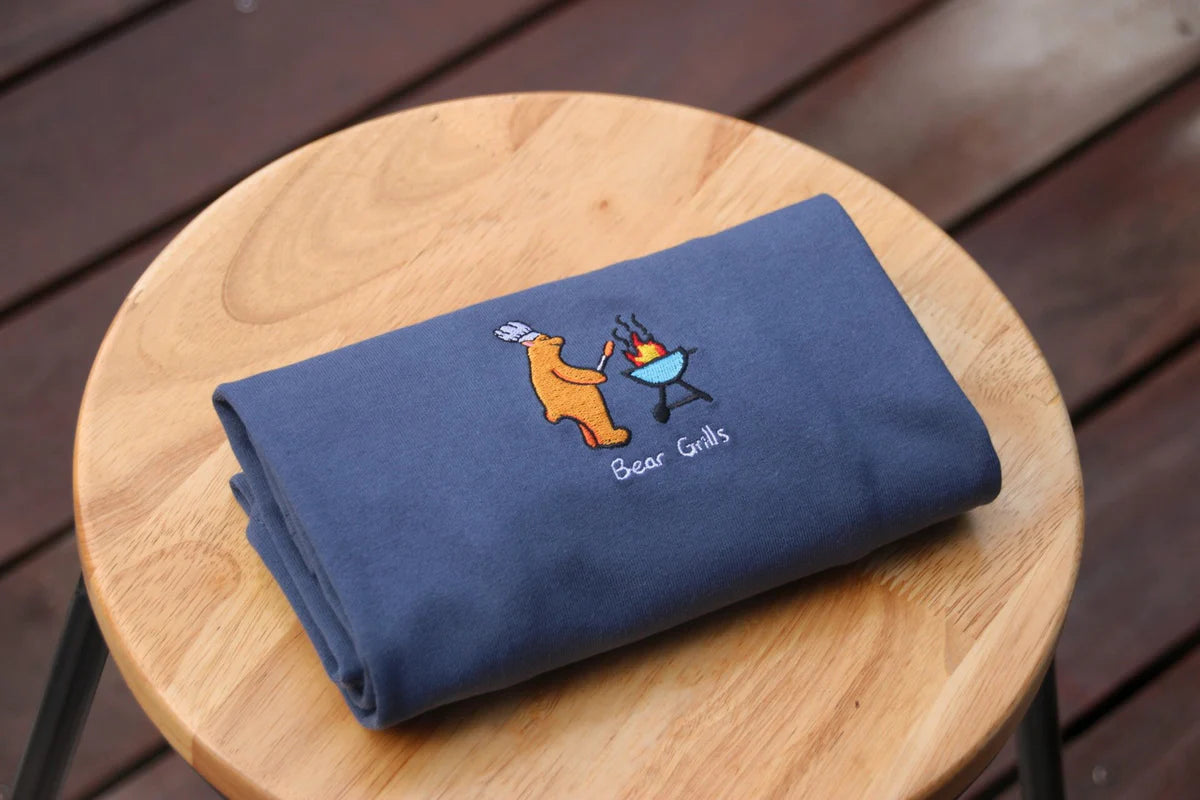 BEAR GRILLS - PETROL BLUE (ORGANIC HEMP)