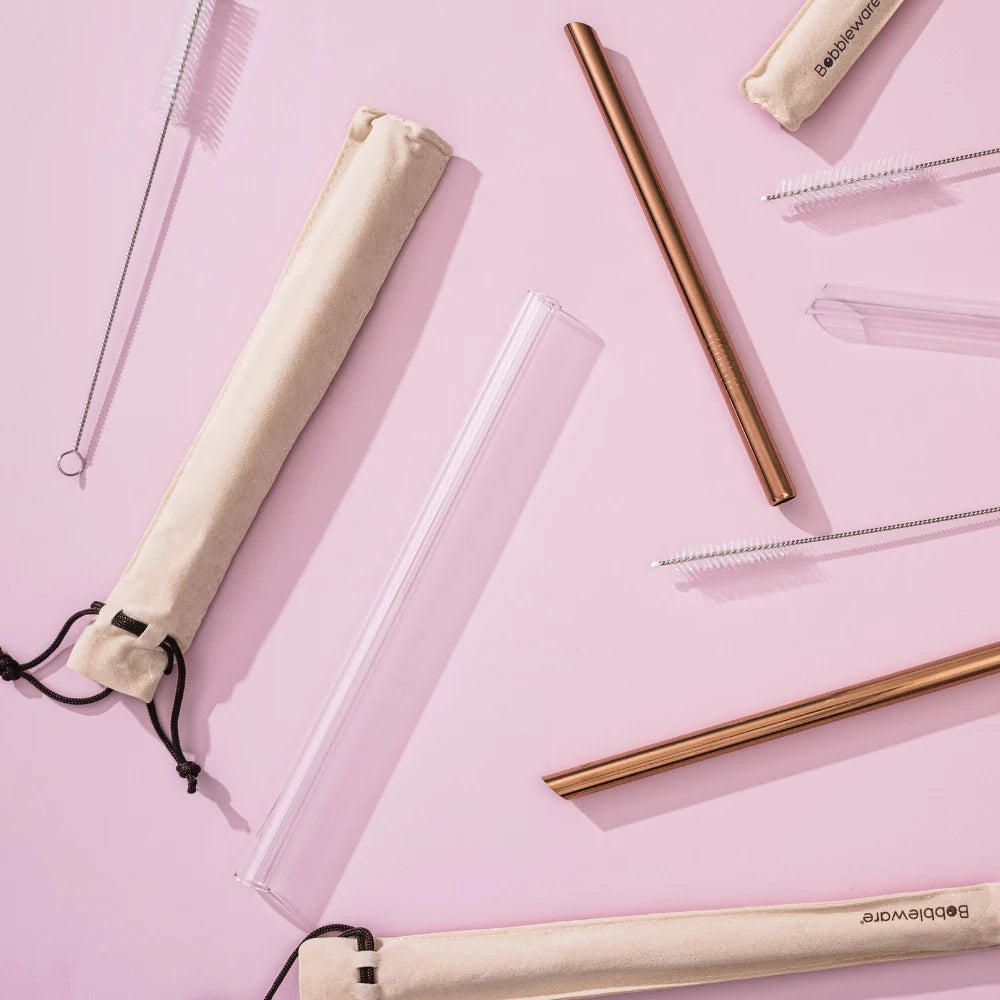 Stainless Steel Boba Straw Set