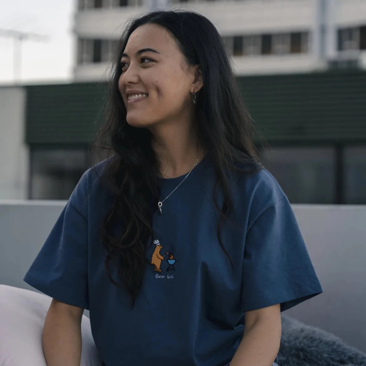 BEAR GRILLS - PETROL BLUE (ORGANIC HEMP)