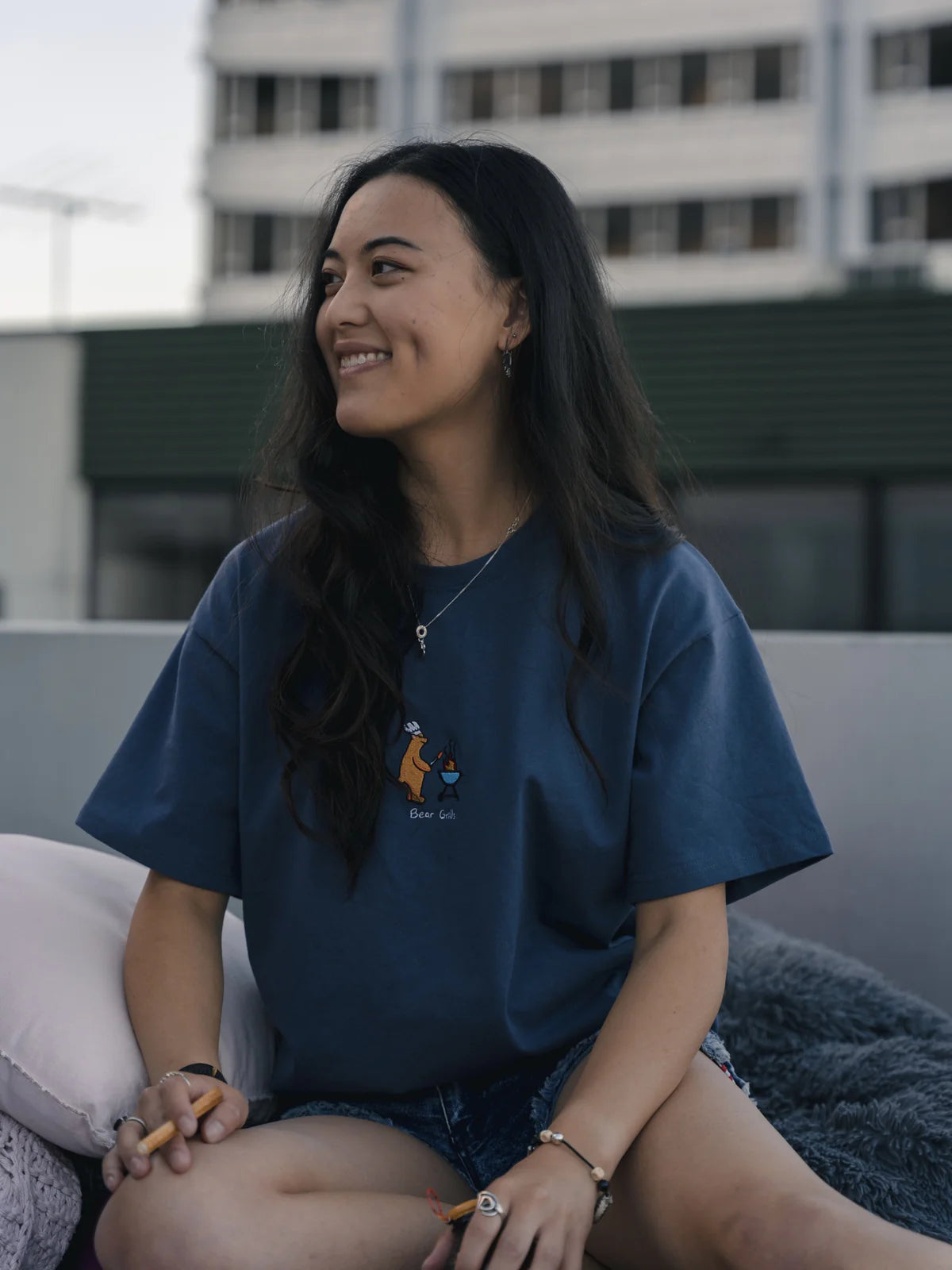 BEAR GRILLS - PETROL BLUE (ORGANIC HEMP)