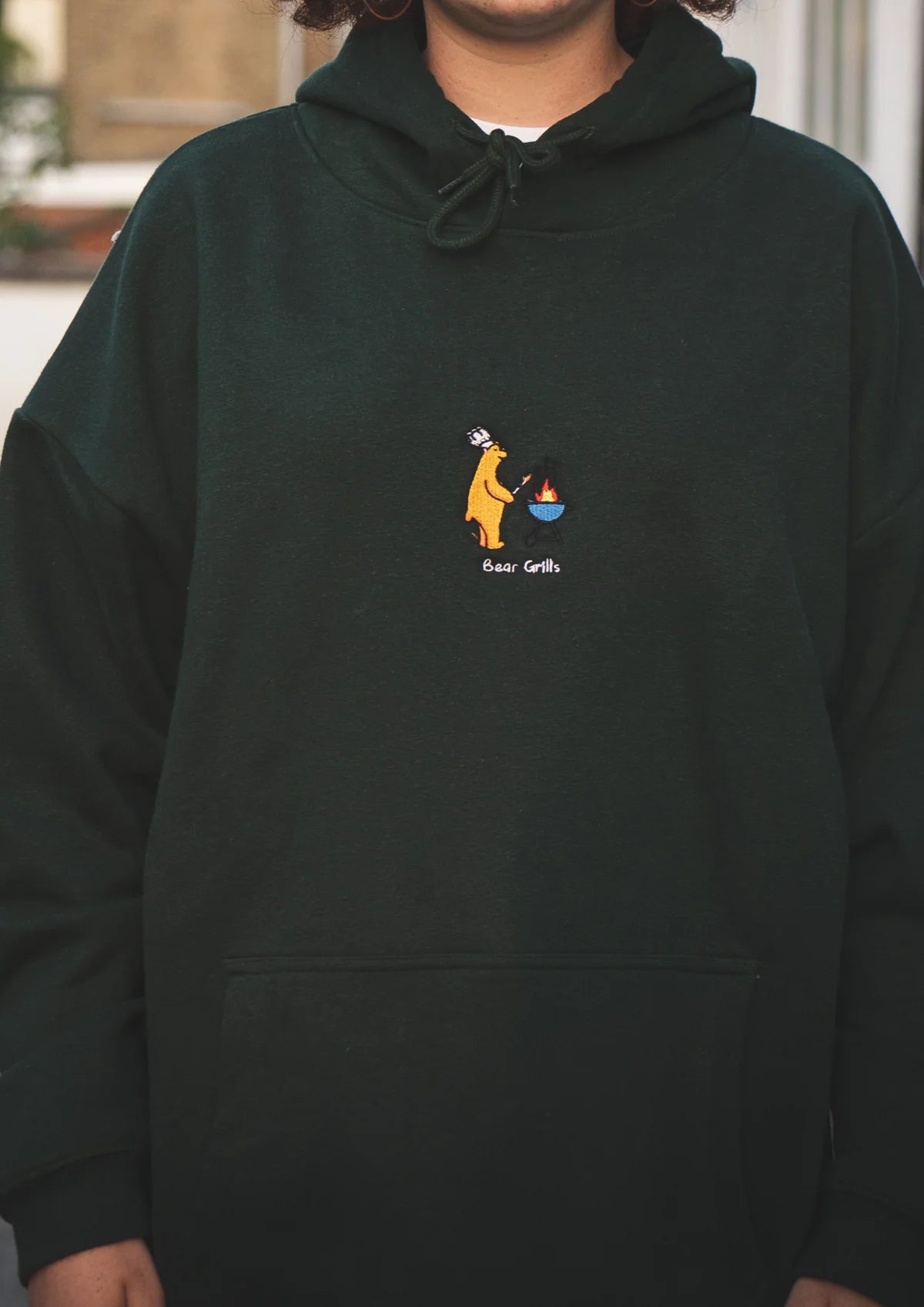 BEAR GRILLS HOOD - DARK FERN (HEAVYWEIGHT HEMP)