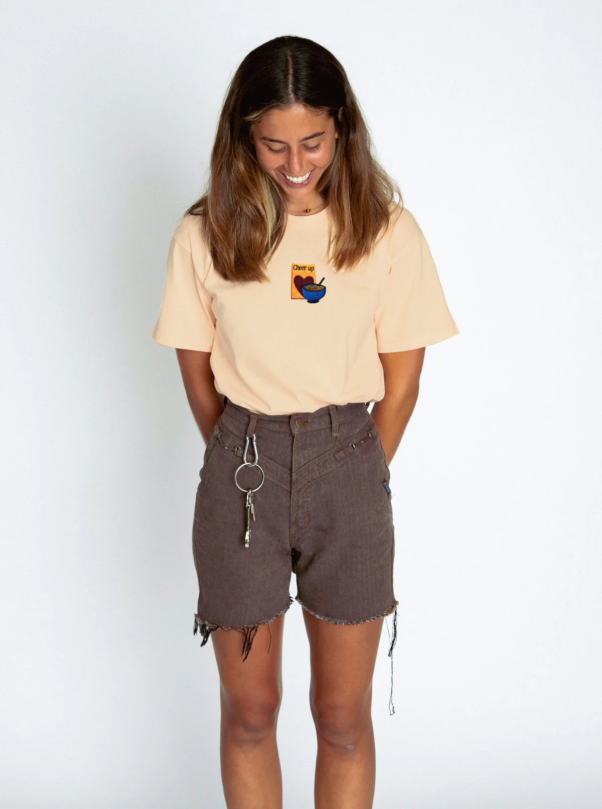 CHEER UP - SAND (ORGANIC HEMP T SHIRT)