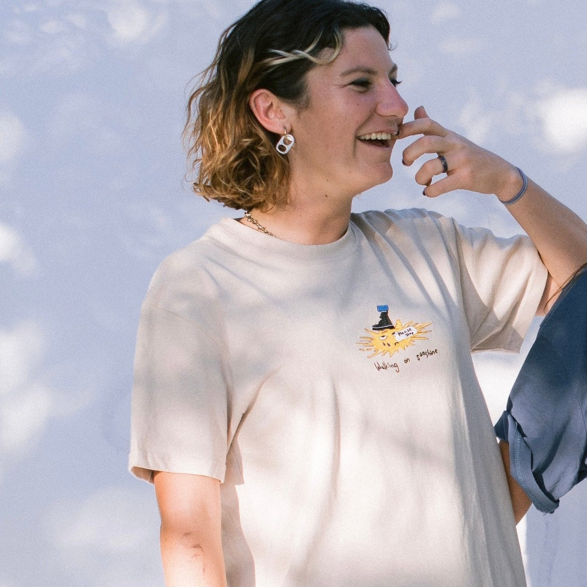 WALKIN ON SUNSHINE - OAT (ORGANIC HEMP T SHIRT)