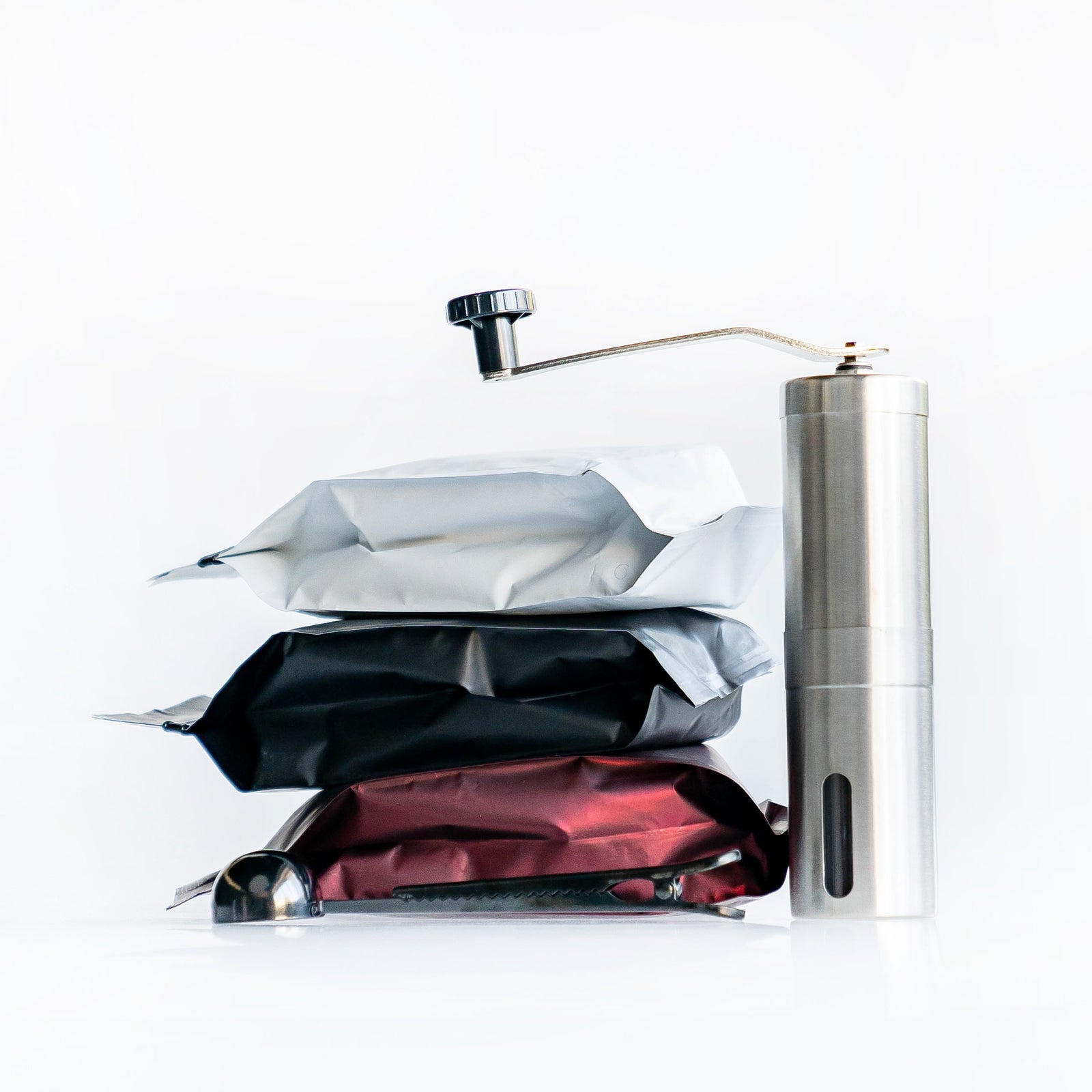 Don Massimo Taster Package w/ Clip Spoon & Handheld Coffee Grinder