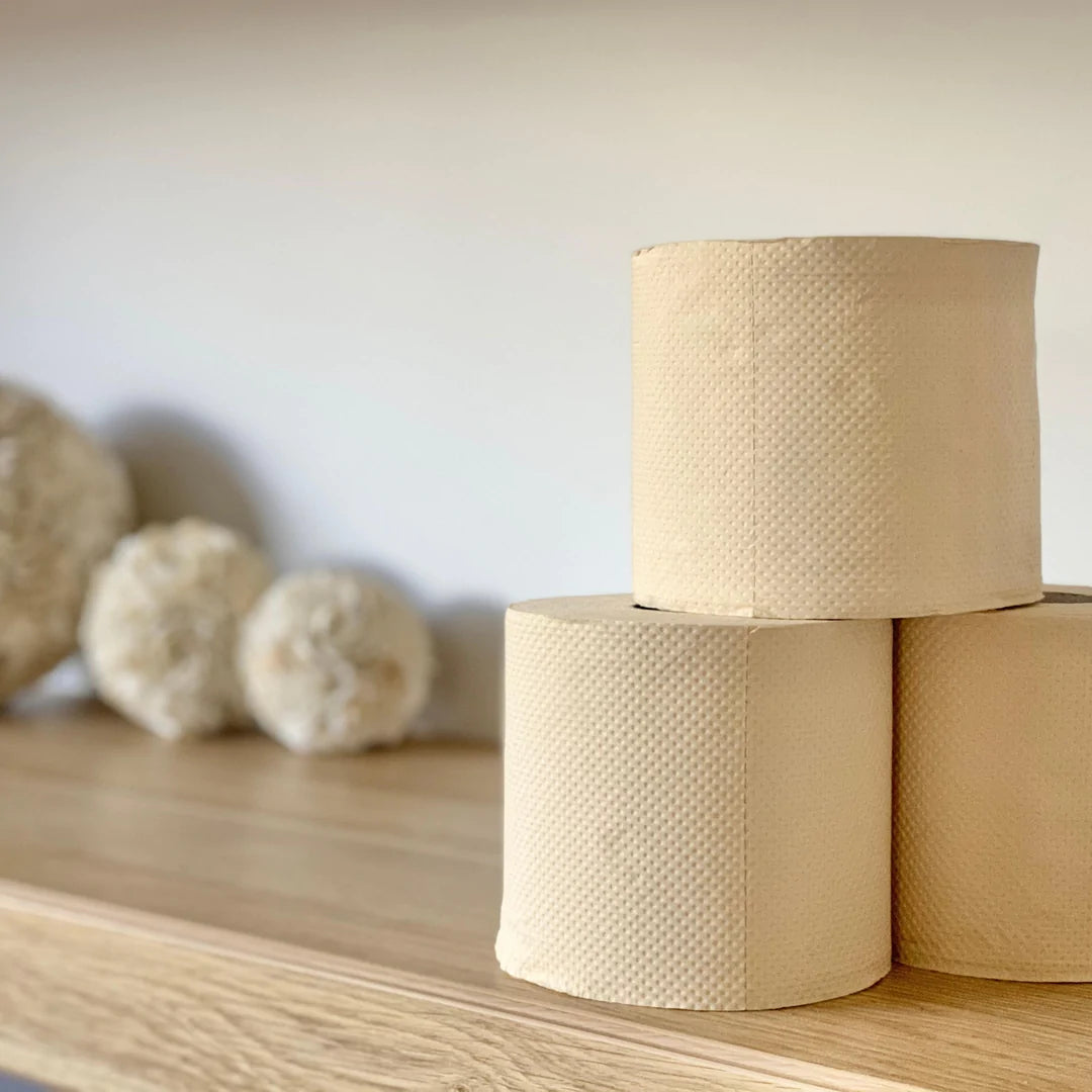 36 NAKED Rolls, Unbleached Bamboo Toilet Paper.